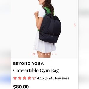 Beyond Yoga Convertible Gym Bag